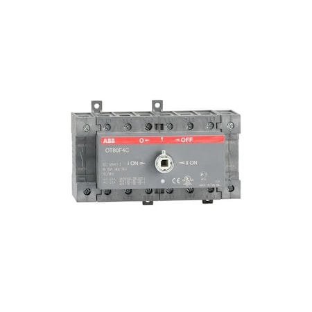 Abb OT80F4C, 4P 80A UL508 MANUAL XFER SW OT80F4C